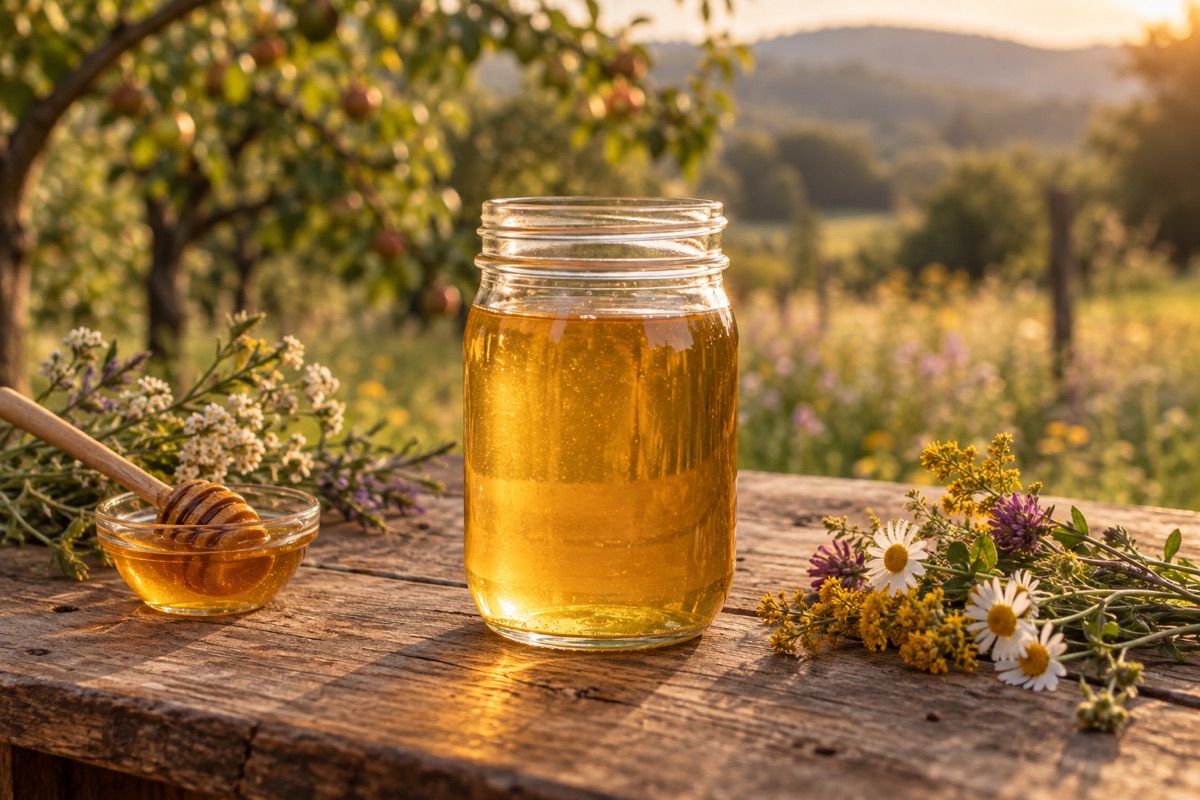Traditional wildflower mead